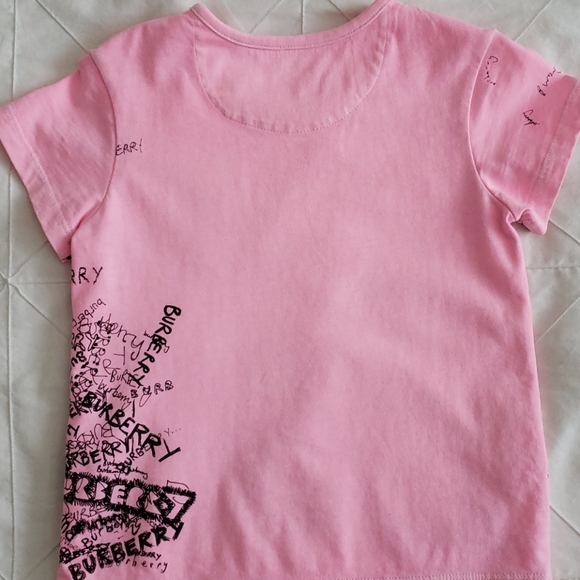 3Y Burberry Doodle Print Cotton Jersey T-shirt - Picture 4 of 4